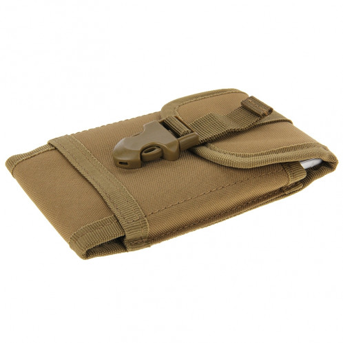 Sac de taille de tissu en nylon vertical universel de 5,5 pouces pour iPhone 6 Plus et 6S Plus, Galaxy S6, Huawei, etc. (brun) SH132Z1490-06