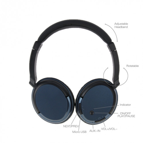 Casque stéréo Bluetooth KST-900, Pour iPad, iPhone, Galaxy, Huawei, Xiaomi, LG, HTC et autres téléphones intelligents SH74091229-08