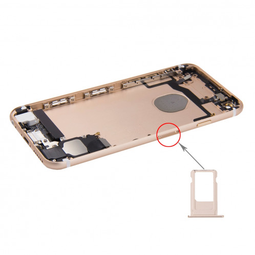 iPartsBuy batterie couvercle arrière avec plateau de carte pour iPhone 6s (or) SI621J274-010