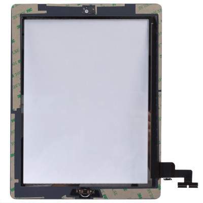 Panneau tactile (bouton du contrôleur + bouton de la touche d'accueil, câble flexible de membrane PCB + adhésif d'installation de l'écran tactile) pour iPad 2 / A1395 / A1396 / A1397 (blanc) SH758W615-05