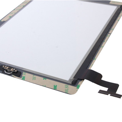Panneau tactile (bouton du contrôleur + bouton de la touche d'accueil, câble flexible de membrane PCB + adhésif d'installation de l'écran tactile) pour iPad 2 / A1395 / A1396 / A1397 (blanc) SH758W615-05