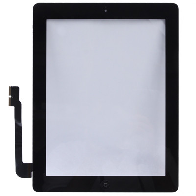 (Bouton du contrôleur + bouton de la touche d'accueil Câble de membrane de carte PCB + adhésif d'installation de l'écran tactile) Panneau tactile pour nouvel iPad (iPad 3) (noir) SH721B1481-05