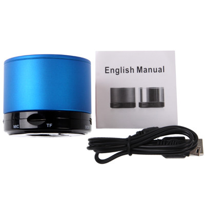 Bluetooth 2.1 Mini haut-parleur stéréo pour iPhone 5 / iPhone 4 & 4S / iPad 4 / Nouvel iPad / mini iPad / mini 2 Retina, batterie rechargeable intégrée, carte de support TF (bleu) SH41BE1894-05