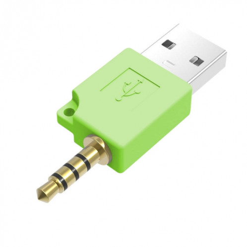 Adaptateur de chargeur de station d'accueil de données USB, Pour iPod shuffle 3e/2e adaptateur de chargeur de station d'accueil USB, longueur : 4,6 cm (vert) SH277G534-05