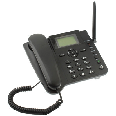 Téléphone d'affaires sans fil GSM fixe d'écran de 2,4 pouces TFT, bande de quadruple: GSM 850/900/1800 / 1900Mhz (noir) SH06051405-012