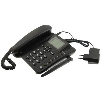 Téléphone d'affaires sans fil GSM fixe d'écran de 2,4 pouces TFT, bande de quadruple: GSM 850/900/1800 / 1900Mhz (noir) SH06051405-012