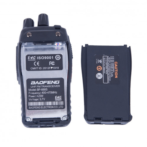2 Pcs BAOFENG BF-888S Portable CB Radio Talkie Walkie Retevis UHF 5 W 16CH Radio FM Émetteur-récepteur (Noir) SB2580237-012