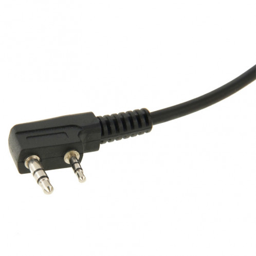 Clip-on microphone haut-parleur pour talkies-walkies, 3,5 mm + 2,5 mm écouteur + prise micro (noir) SC690B1118-07
