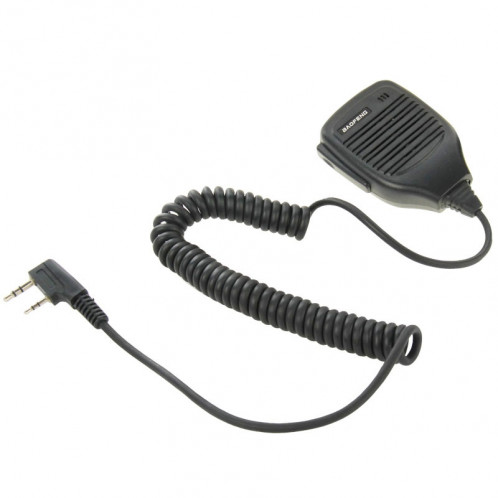 Clip-on microphone haut-parleur pour talkies-walkies, 3,5 mm + 2,5 mm écouteur + prise micro (noir) SC691B555-06
