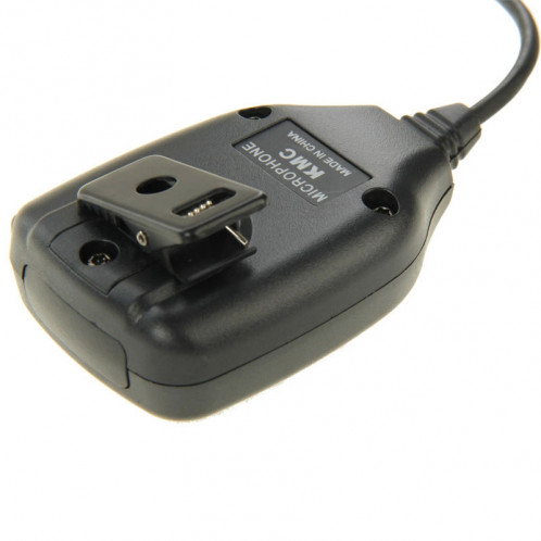 Clip-on microphone haut-parleur pour talkies-walkies, 3,5 mm + 2,5 mm écouteur + prise micro (noir) SC691B555-06