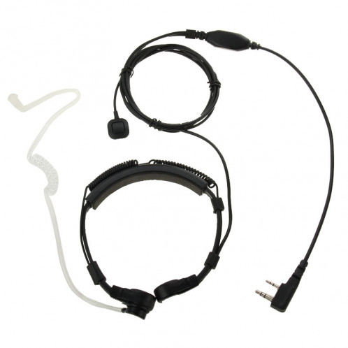 Oreillette Transceiver Écouteur Casque pour talkie-walkie, 3.5mm + 2.5mm Plug (Noir) SO695B1290-09