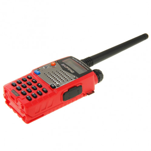 Housse en silicone Pure Color pour talkies-walkies série UV-5R (rouge) SH696R1475-08