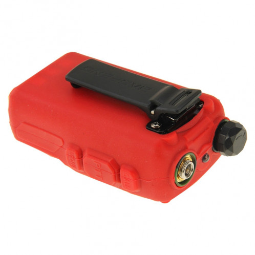 Housse en silicone Pure Color pour talkies-walkies série UV-5R (rouge) SH696R1475-08