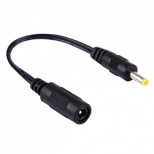 5.5 x 2.1mm DC Femelle à 4.0 x 1.7mm DC Câble de Connexion Mâle pour Adaptateur pour Ordinateur Portable, Longueur: 15cm (Noir) S501021421-03