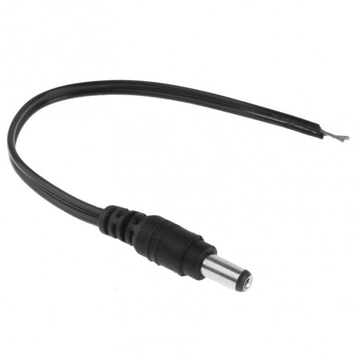 Câble d'alimentation CC mâle 5,5 x 2,5 mm pour adaptateur pour ordinateur portable, longueur: 25 cm SH01071127-03
