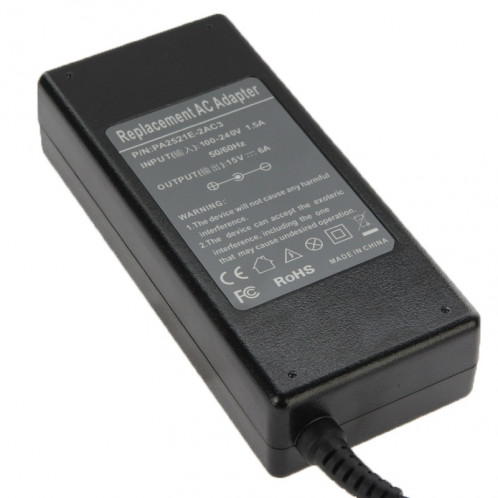 Adaptateur secteur 15V 6A pour ordinateur portable Toshiba, conseils de sortie: 6.3mm x 3.0mm S11222686-05