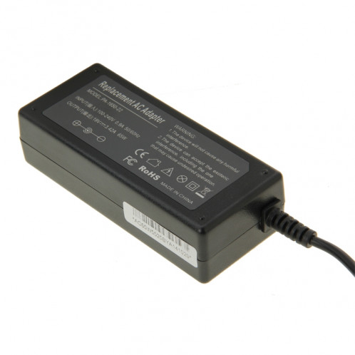 PA-1650-22 19V 3.42A Mini Adaptateur CA pour Lenovo / Asus / Acer / Passerelle / Ordinateur portable Toshiba, Conseils de sortie: 5.5mm x 2.5mm (Noir) SP352B1252-06