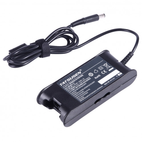19.5 V 3.34A 7.4 x 5.0mm Chargeur pour ordinateur portable bloc-notes avec câble d'alimentation pour Dell (noir) S120011969-08