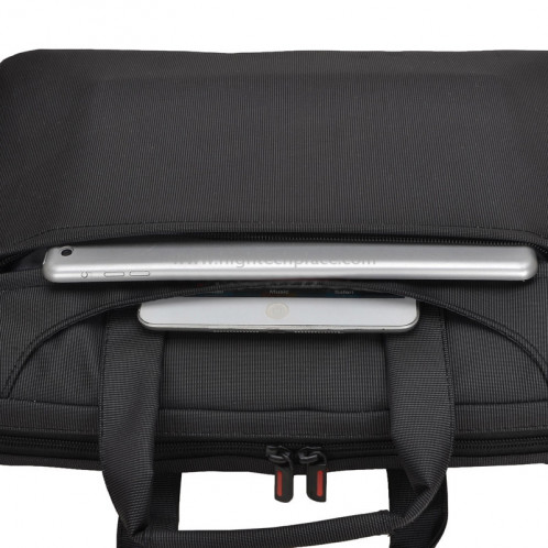 Sac à bandoulière en nylon imperméable à l'épaule portable de 15,6 pouces, noir (301 #) (noir) SS01226-011