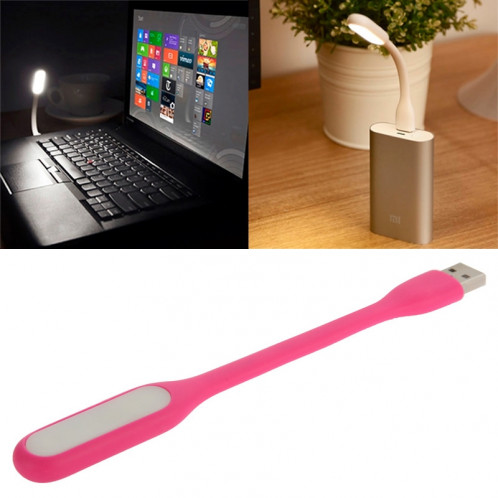 Portable Mini USB 6 LED Lumière de protection des yeux flexible pour PC / ordinateurs portables / Power Bank (rose) SH068F1653-09