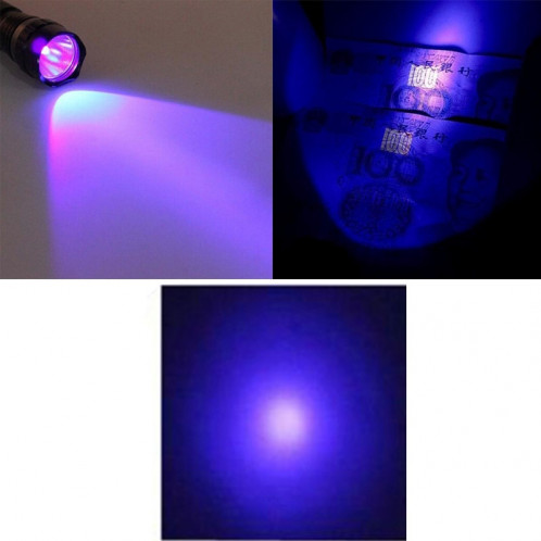 LT-3W 1 x lampe torche LED CREE-XPE LED, 600 ampoules violet 5 modes SH0305278-08