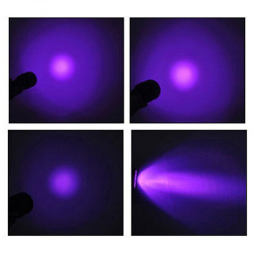 Lampe de poche plongée CREE XPE 15W, lumière UV violet 5000 LM, profondeur de plongée: 150m (noir) SH0311282-07