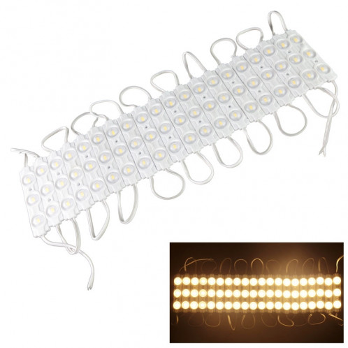 Bande lumineuse de module de 19W 1850LM, 180 degrés 20 x 3-LED SMD 5730 convexe haut lumière blanche chaude de LED, DC 12V SH95WW1354-07