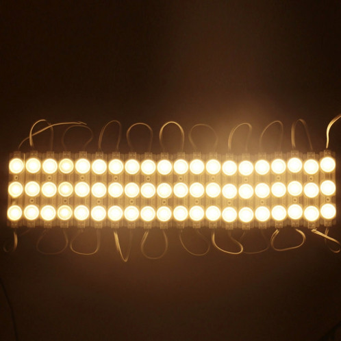 Bande lumineuse de module de 19W 1850LM, 180 degrés 20 x 3-LED SMD 5730 convexe haut lumière blanche chaude de LED, DC 12V SH95WW1354-07