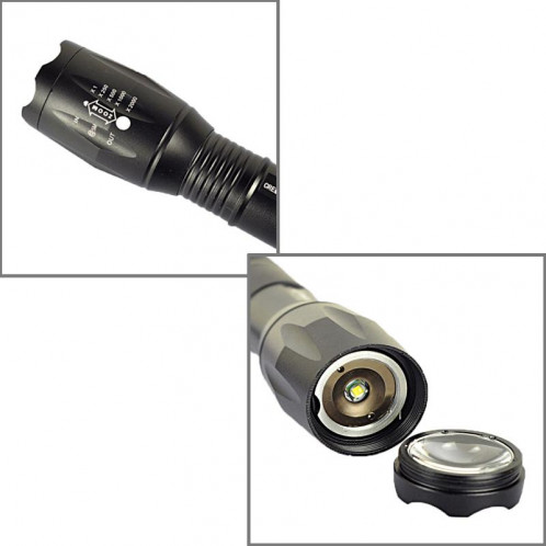 LT-XD 1 x CREE XML-T6 lampe torche à lumière blanche, 1800 LM 5 modes (noir) SH0399296-08