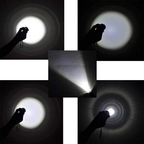LT-XD 1 x CREE XML-T6 lampe torche à lumière blanche, 1800 LM 5 modes (noir) SH0399296-08