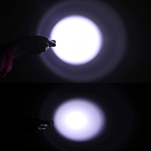 Lampe de poche à DEL blanche LT-QT CREE XM-L T6, lampe de poche à 5 modes 1800 LM à mise au point réglable (noire) SH04991880-010