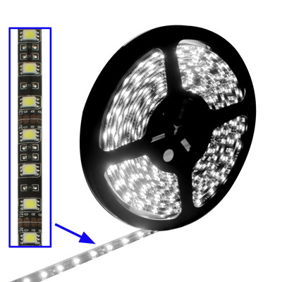 Lumière de corde imperméable époxyde, longueur: 5m, lumière blanche 5050 SMD LED, 30 LED / m SH211A1842-02