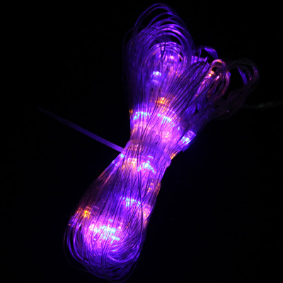 Lumière de corde imperméable à l'eau de 96 LED RVB avec le contrôleur, clignotant / effet de fading / Chasing, longueur: 1 x 1m SL12501953-06