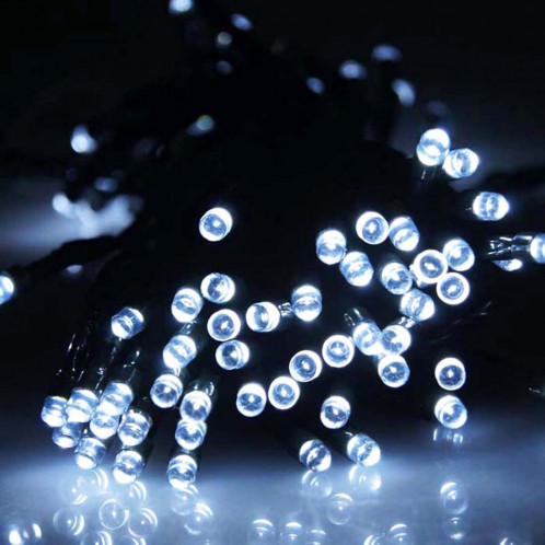 10m imperméable à l'eau 100 LED lumières décoratives de chaîne avec le joint d'extrémité et le contrôleur, clignotant / effet de fading / Chasing, prise de l'UE, CA 220V (lumière blanche) S14AWL1767-09