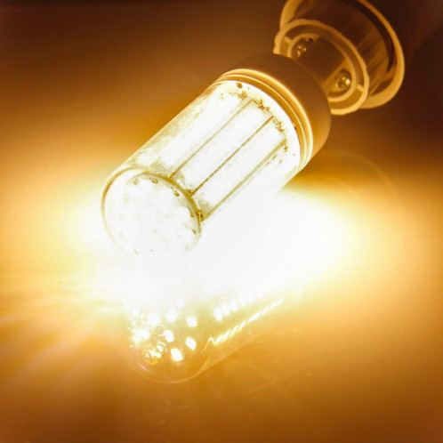 Ampoule de lumière de maïs de G9 8.0W 420LM, 102 LED SMD 2835, lumière blanche chaude, CA 220V, avec la couverture transparente SH14WW93-08