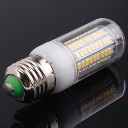 E27 8.0W 420LM ampoule de lumière de maïs, 102 LED SMD 2835, lumière blanche chaude, AC 220V, avec couvercle transparent SH01WW1663-08