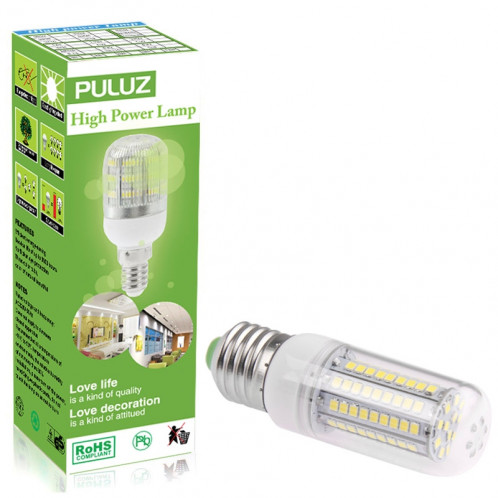 E27 8.0W 420LM ampoule de lumière de maïs, 102 LED SMD 2835, lumière blanche, AC 220V, avec couvercle transparent SH601W727-08