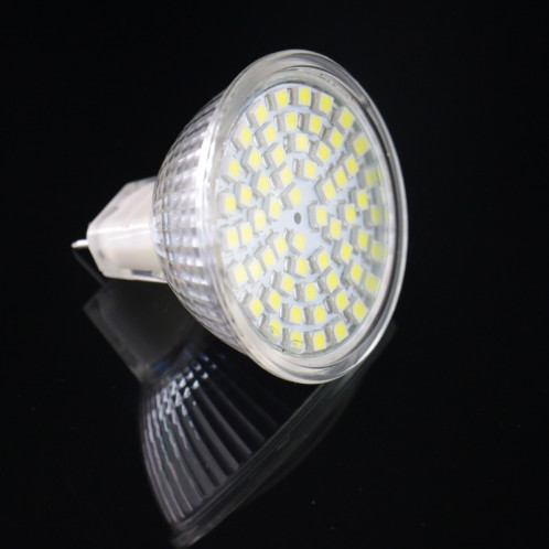 Ampoule de lampe de projecteur de MR16 4.5W LED, 60 LED 3528 SMD, lumière blanche chaude, CA 220V SH20WW1686-09