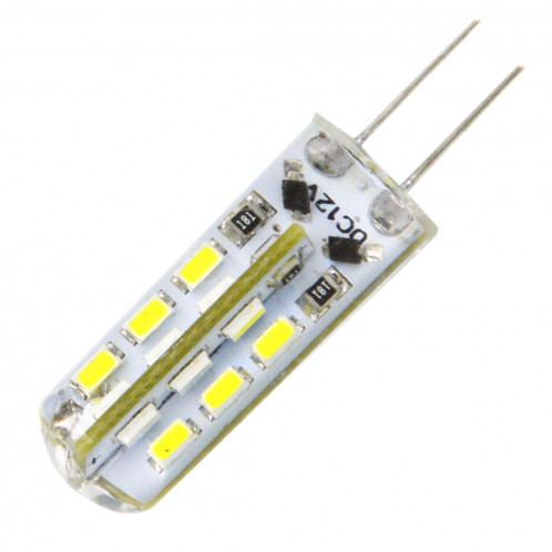Ampoule de maïs de maïs de G4 2W 120LM, 24 LED SMD 3014, lumière blanche, DC 12V SH502W1688-06