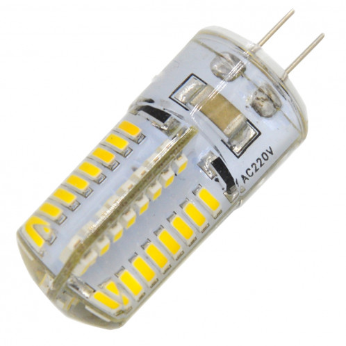 Ampoule de maïs de maïs de G4 4W 200LM, 64 LED SMD 3014, lumière blanche chaude, CA 220V SH05WW858-07