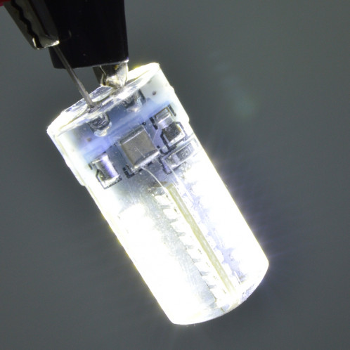 G4 4W 200LM Silicone ampoule de maïs, 64 LED SMD 3014, lumière blanche, AC 220V SH505W1534-07