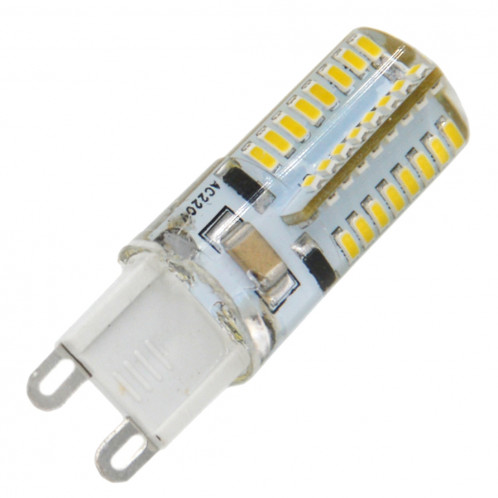 Ampoule de maïs de maïs de G9 4W 210LM, 64 LED SMD 3014, lumière blanche chaude, CA 220V SH07WW1333-07