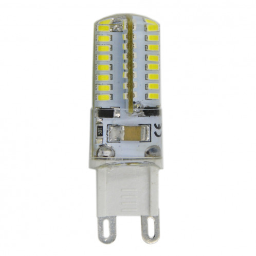 G9 4W 210LM Silicone ampoule de maïs, 64 LED SMD 3014, lumière blanche, AC 220V SH507W628-07