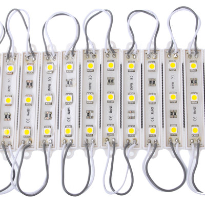 Bande lumineuse de module, 20x 3 LED chaude lumière blanche 5050 SMD LED, DC 12V SH43141486-05