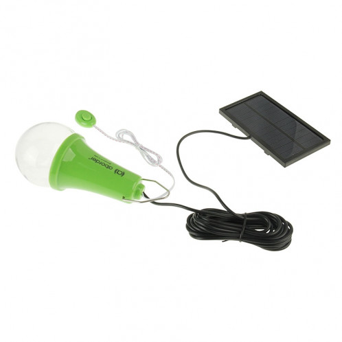 Ampoule d'économie d'énergie de 1W 1200mAh LED, système d'éclairage actionné solaire (vert) SH050G463-010