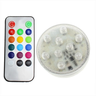 Ampoule multicolore, 9 DEL, 13 couleurs lumineuses, avec télécommande (Blanc) SH15021424-07