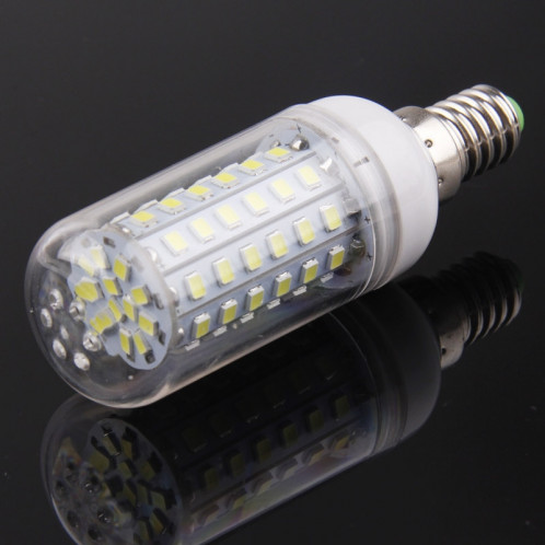 E14 6W 320LM ampoule de lumière de maïs, 72 LED SMD 2835, lumière blanche, AC 220V SH186W1496-08