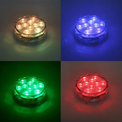 Lampe de plongée à télécommande colorée, 10 LED avec télécommande (blanc) SH461W108-07