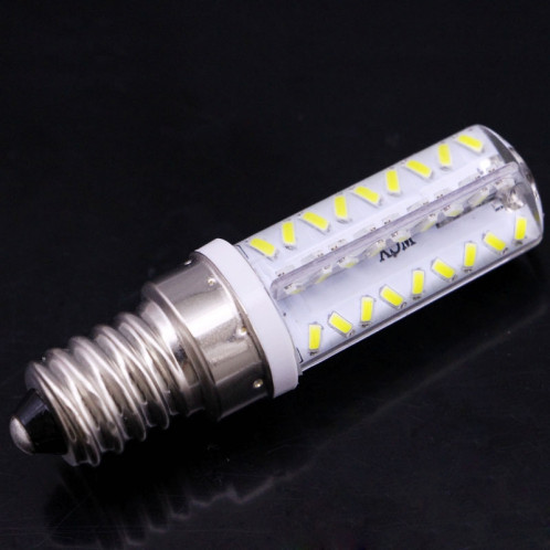 E14 3.5W 200-230LM ampoule de maïs, 72 LED SMD 3014, lumière blanche, luminosité réglable, AC 220V SH502W358-011