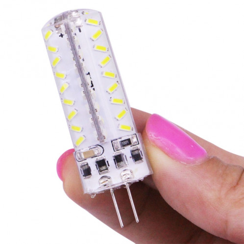 Ampoule de maïs de G4 3.5W 200-230LM, 72 LED SMD 3014, lumière blanche, luminosité réglable, CA 220V SH503W516-011